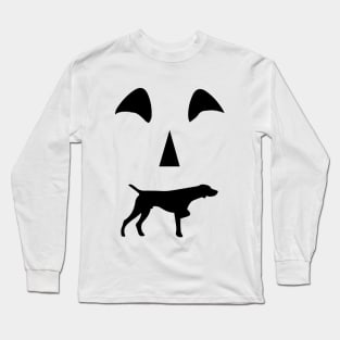 pumpkin German shorthaired pointer dog Halloween Long Sleeve T-Shirt